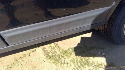 11-15 Kia Sorento Driver Left Rear Moulding From Door Back Trim Strip Gray H9