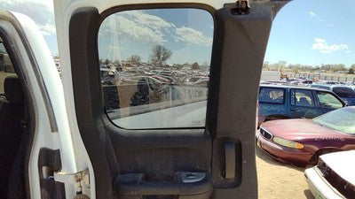 07-08 Silverado 2500 Driver Left Rear Inside Door Trim Panel Only Back Ebony 19D