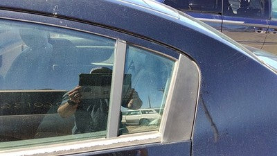 07-12 Nissan Sentra Driver Left Rear Vent Window Back Door Glass With Frame Oem