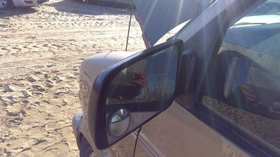 1988-1998 Chevy Astro Driver Left Side Mirror Door Mounted Oem Brown 15001801