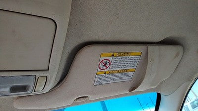 2002-2005 Legacy Outback Passenger Right Sun Visor Oem Tan 92011Ae34bob
