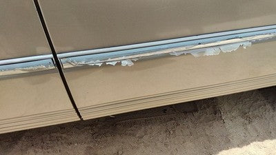 00 Town & Country Driver Left Rear Moulding From Door Oem Back Trim Strip Gold