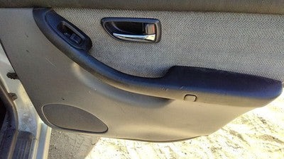 00-02 Subaru Legacy Passenger Right Rear Door Trim Panel With Switches Back Gray