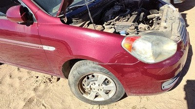 2006-2011 Hyundai Accent Passenger Right Front Fender Oem 5r Wine Red 663211e300