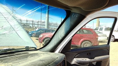 02 Silverado 2500 Hd Passenger Right A Pillar Trim Windshield Post Graphite 12D