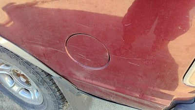 1997-2017 Ford Expedition Fuel Tank Door With Hinge Gas Lid Oem Filler Maroon Jl