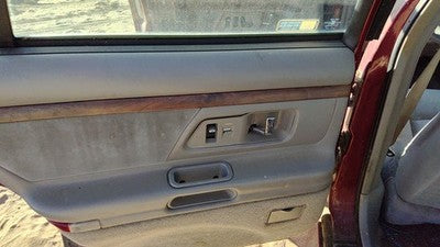 1996 Olds 88 Driver Left Rear Door Trim Panel With Switches Back Gray