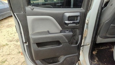14-15 1500 Driver Left Rear Door Trim Panel With Switches Back H2r Gray