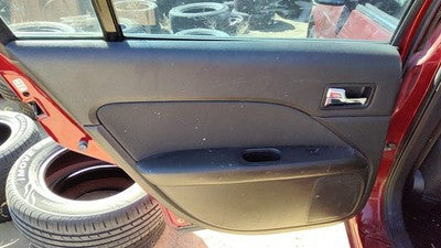 10-12 Ford Fusion Driver Left Rear Door Trim Panel With Switches Back Black Dw