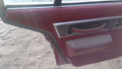 1990 Olds Eighty Eight Driver Left Rear Inside Door Trim Panel Only Oem Back Red
