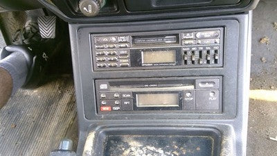 89-93 Mitsubishi Galant Vr-4 Trim Bezel Around Radio Surround Dash Panel Black