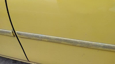 2000-2005 Dodge Neon Driver Left Rear Moulding From Door Back Trim Strip Yellow