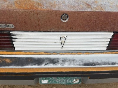 82-84 Pontiac Sunbird License Plate Trim Surround Panel Oem Tail Trunk Finish