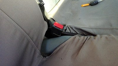 2011-2016 Ford F250 Passenger Right Front Seat Belt Buckle Receiver Oem Gray 3S
