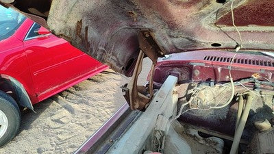 1975-1979 Ford F150 Passenger Right Hood Hinge Oem Maroon D3tz16796a