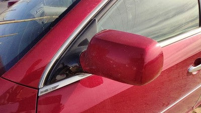 06-08 Lucerne Driver Left Side Mirror Door Mounted Crimson 86U Memory Signal
