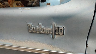 1973 Chevy C10 Driver Left Front Custom Fender Badge Emblem Oem