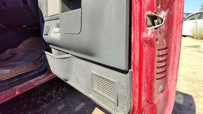 1991 Ford F150 Passenger Right Front Door Trim Panel With Switches Gray