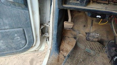 1991 Chevy Silverado 1500 Driver Left Lower Kick Trim Panel Oem Blue