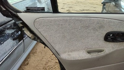 1999-2002 Saturn Sl2 Driver Left Rear Door Trim Panel With Switches Back Gray