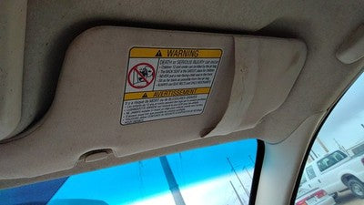2002-2005 Legacy Outback Passenger Right Sun Visor Oem Tan 92011Ae34bob