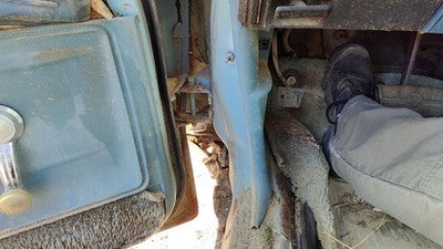 1975 Cutlass Supreme Driver Left Lower Kick Trim Panel Oem 2 Door Coupe Blue