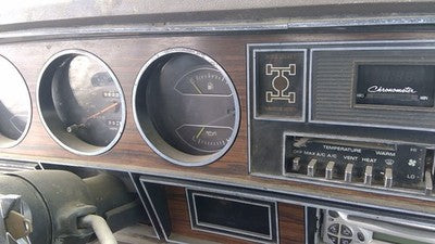1981-1983 Dodge Ram W350 Speedometer Trim Bezel Dash Surround Panel Woodgrain