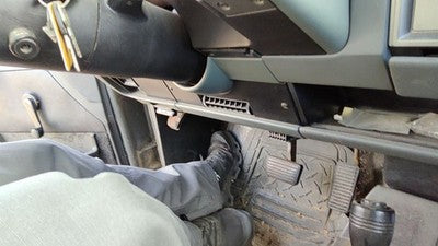86-93 Chevy S10 Pickup Lower Dash Under Column Knee Bolster Trim Panel Dark Gray