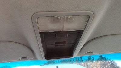 2004-2007 Ford Freestar Center Overhead Console Dome Light Map Lamp Cubby Gray