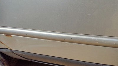04-08 Pacifica Passenger Right Upper Rear Moulding From Door Oem Back Silver Ps2