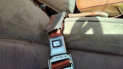 1984 Jeep Grand Wagoneer Driver Left Front Seat Belt Buckle Receiver Oem Brown