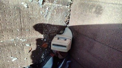 1984 Dodge D350 Driver Left Front Seat Belt Buckle Receiver Oem