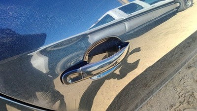 05-14 Vw Jetta Passenger Right Rear Outside Door Handle Oem Back Blue