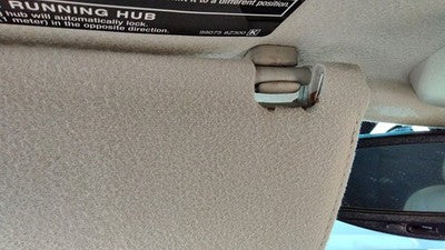 2002-2004 Nissan Xterra Driver Left Sun Visor Oem Gray K 964017Z803