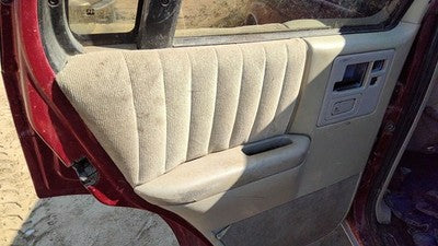 1993 S10 Blazer Driver Left Rear Inside Door Trim Panel With Switches Back Gray