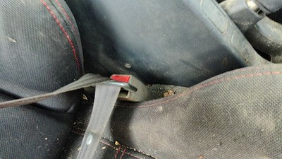 2000 Civic Hx Coupe Passenger Right Front Seat Belt Buckle Receiver Oem Gray