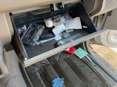 1991 Isuzu Pup Glove Box Assembly Complete Door With Latch Oem Gray