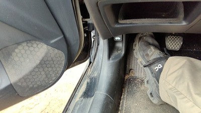 2004 Honda Civic Hatchback Si Driver Left Lower Kick Trim Panel Oem Black Bk