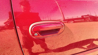1997-2004 Ford F150 Passenger Right Front Outside Door Handle Oem Red