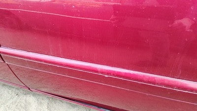 95-02 Eldorado Passenger Right Front Upper Moulding Door Trim Crimson Red 86U