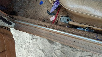 1980 Mercedes 300Td Driver Left Lower Sill Step Moulding Trim Panel Oem Brown