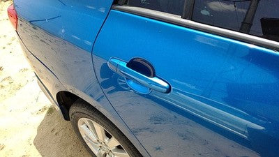 09-13 Toyota Corolla Passenger Right Rear Outside Door Handle Oem Back Blue 8T7