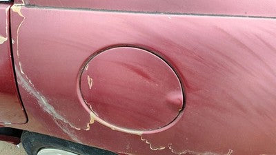 1997-2002 Ford Escort Fuel Tank Door With Hinge Gas Lid Oem Filler Red