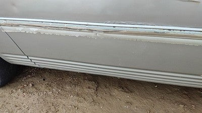 00 Town & Country Passenger Right Rear Moulding From Door Back Trim Strip Silver