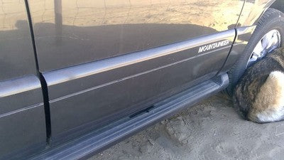 06-10 Mountaineer Passenger Right Front Moulding From Door Trim Charcoal G5