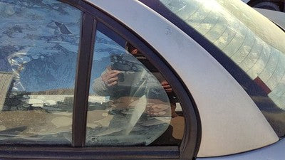 1996-2000 Saturn Sl1 Driver Left Rear Vent Window Back Door Glass With Frame Oem