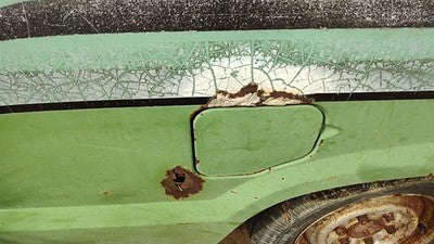 1977 Ford Courier Fuel Tank Door With Hinge Gas Lid Oem Filler Green