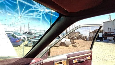 1989 Buick Century Passenger Right A Pillar Trim Windshield Post Panel Oem Red
