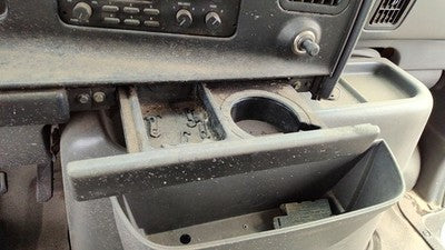 1992-1996 Ford Van E250 Slide Out Dash Mounted Cup Holder Assembly Oem Gray
