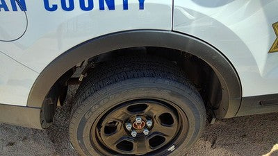 2017 Explorer Police Interceptor Passenger Right Rear Wheel Flare Moulding Back